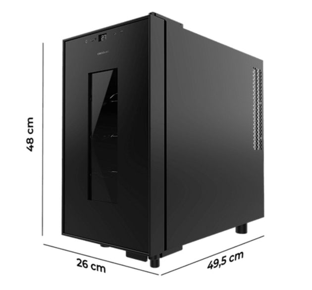 Cecotec Wine Cooler Black 8 Bottles