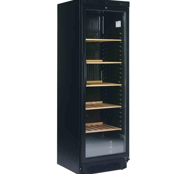 Ugur Wine Cooler Glass Door Black 372 L