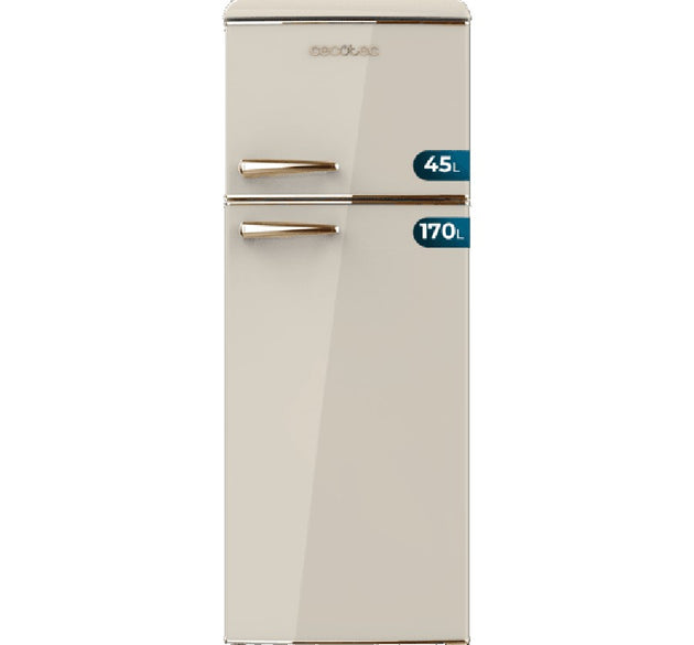Cecotec Retro Fridge/Freezer Beige 215 L