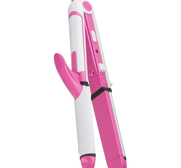 2-in-1 Ceramic Hair Straightener & Curler – 45W