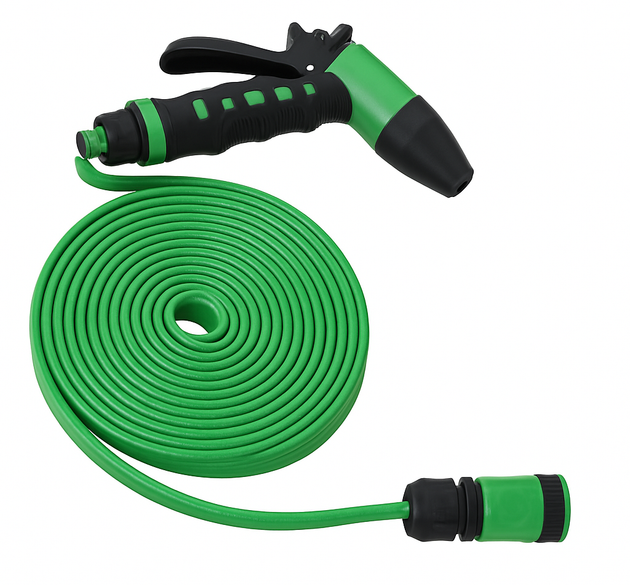 Garden Hose with Multi-Function Spray Gun
