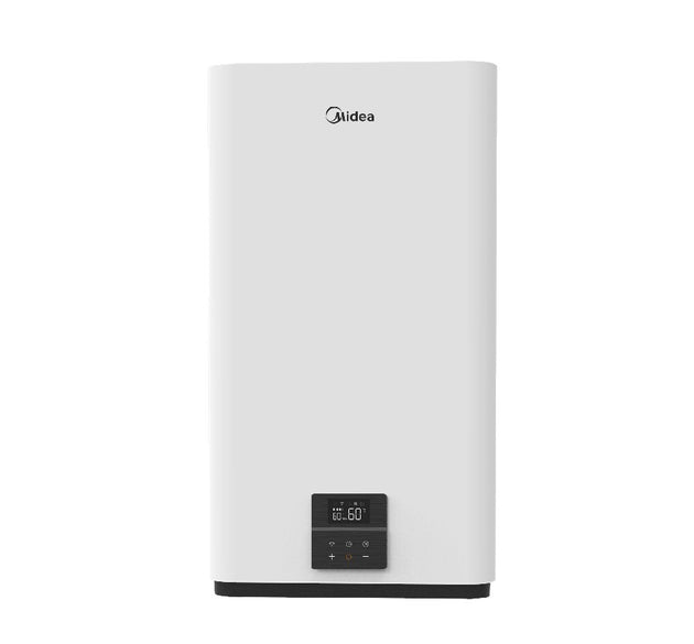 Midea Electric Water Heater - incl. WiFi Salute Flex - Double Tank 80L (Installation not incl.). The water pipe must face left for horizontal mounting.