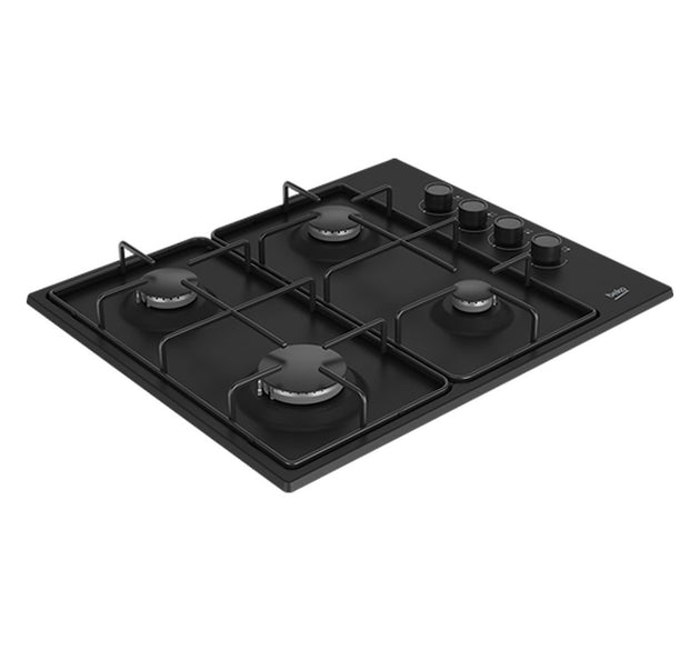 Beko Hob Gas 4 Burners Black 61 cm