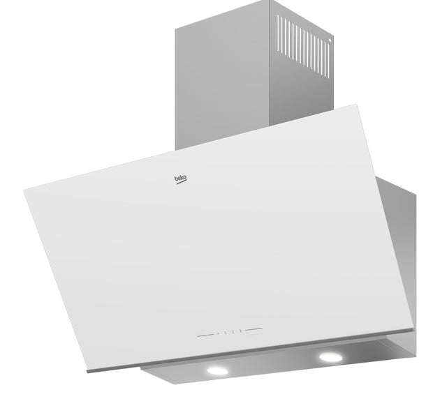 Beko Hood Slanting Glass White 90cms H 49.5cm x W 59.5cm x D 51cm
