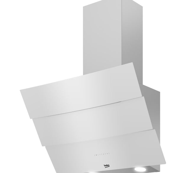 Beko Hood Slanting Crystal White H 75cm x W 59.6cm x D 39.1cm