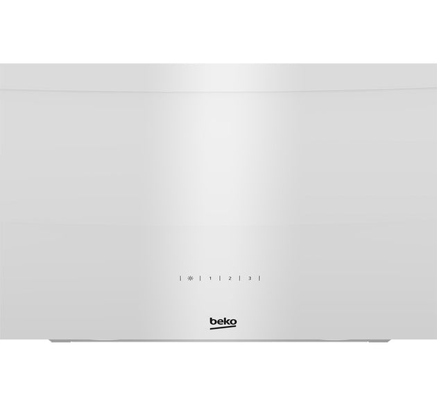 Beko Hood Slanting Crystal White H 75cm x W 59.6cm x D 39.1cm