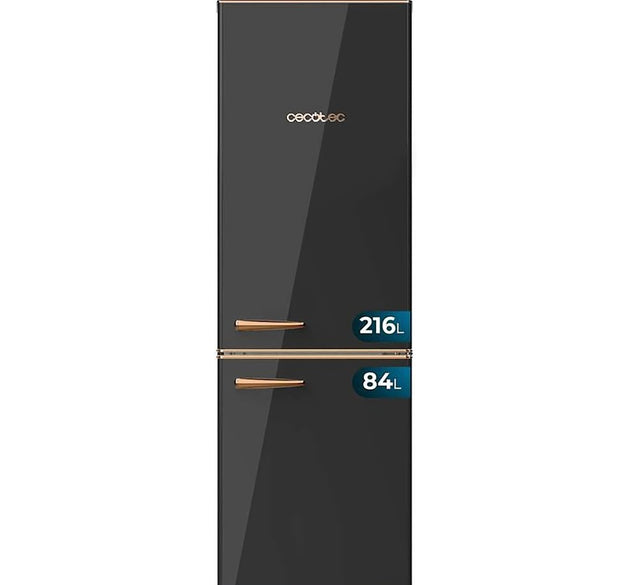 Cecotec Retro Fridge Combi Black 300 L