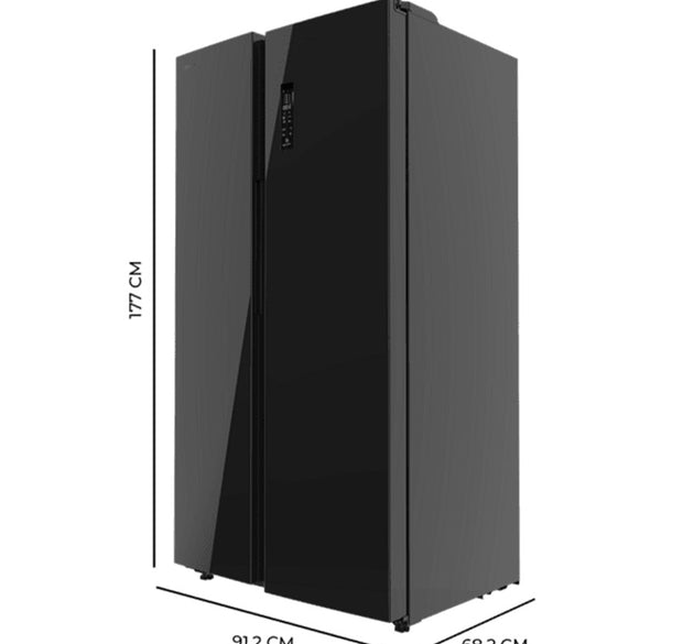 Cecotec Fridge Black Cool Market SBS550 H 177.0cm x W 91.2cm x D 68.2cm