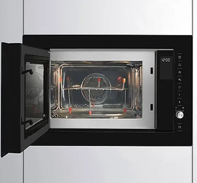 Beko Built-in Microwave 25L Grill Black H 38.8cm x W 59.5cm x D 47cm - With Inox Trim
