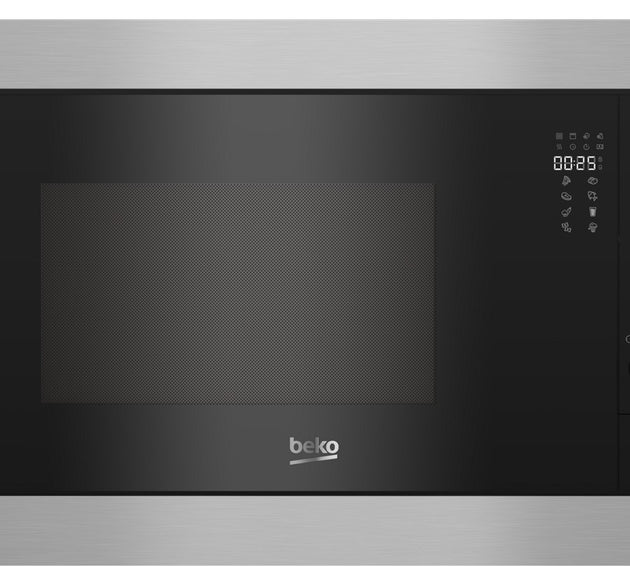 Beko Microwave+Grill Built-in Black 25 L H 38.8cm x W 59.5cm x D 40cm - With Inox Frame