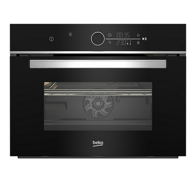 Beko Microwave-Oven Built-In Black 48 L H 45.5cm x W 59.4cm x D 56.7cm - With Inox Trim & Handle