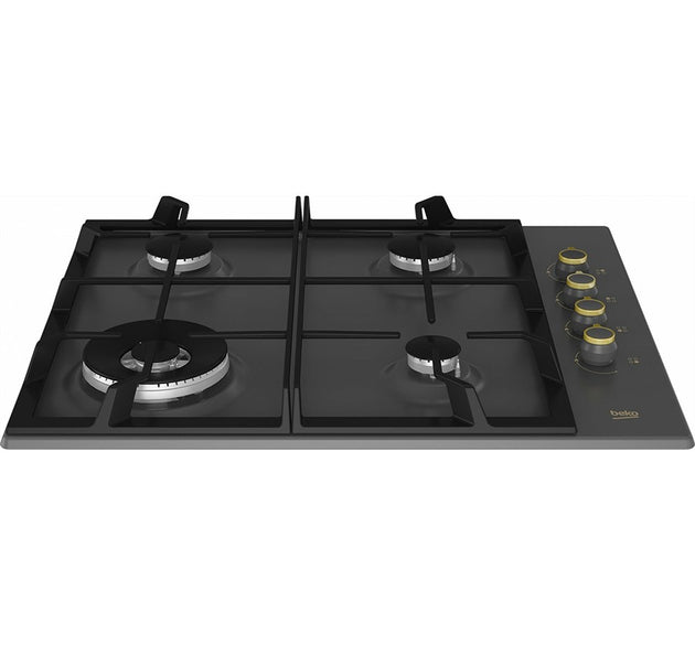 Beko Hob Gas 4 Burner Black 60 cm H: 3.9cm x W: 58cm x D: 51cm