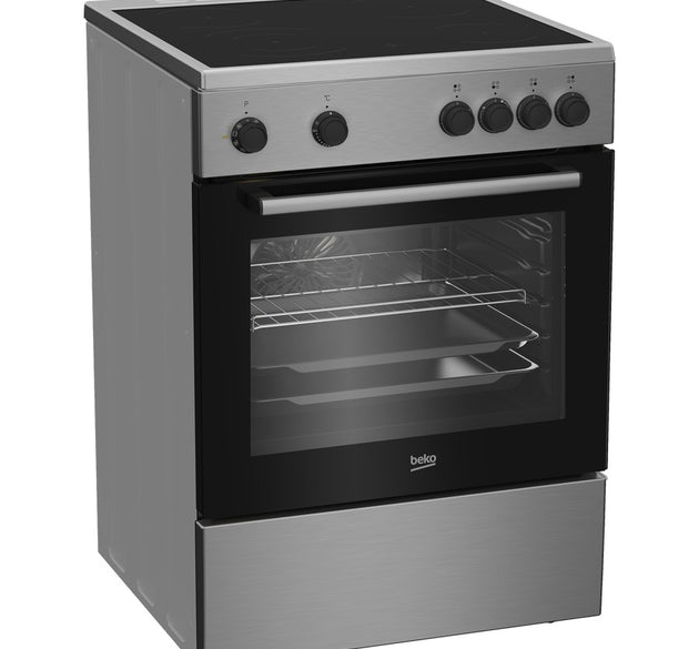 Beko Cooker Elec Fan Assisted Blk & Inox