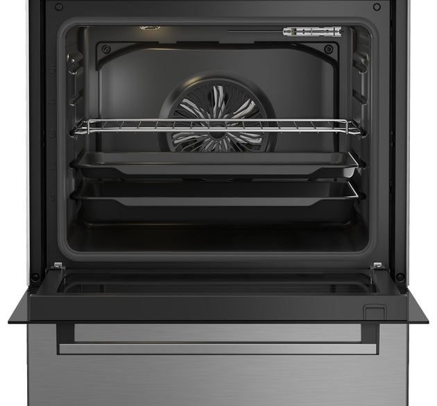 Beko Cooker Elec Fan Assisted Blk & Inox
