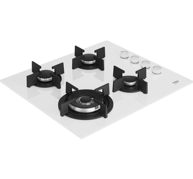 Beko Hob Gas 4 Burners White 60 cm H 4.6cm x W 59cm x D 52.4cm