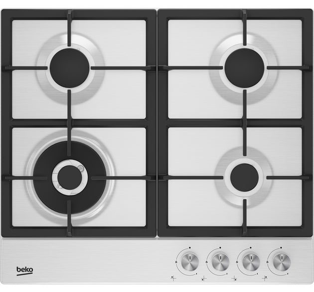 Beko Hob Gas 4 Burners White H 10cm x W 58cm x D 51cm