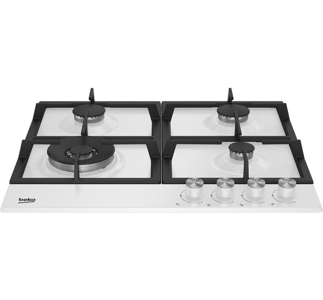 Beko Hob Gas 4 Burners White H 10cm x W 58cm x D 51cm