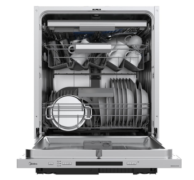 Midea 60cm Built-In Dishwasher Cutlery Tray & Auto Door Opening