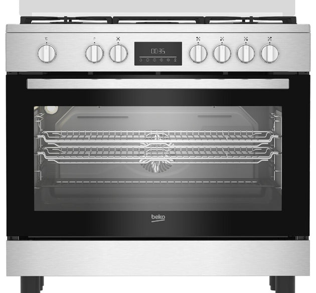 Beko Cooker Dual Fuel 5 Burners 90 cm H 90cm x W 90cm x D 60cm