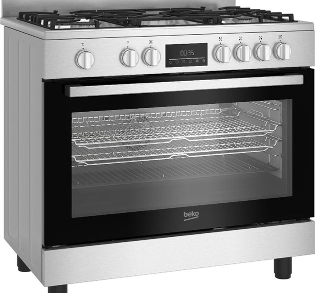 Beko Cooker Dual Fuel 5 Burners 90 cm H 90cm x W 90cm x D 60cm