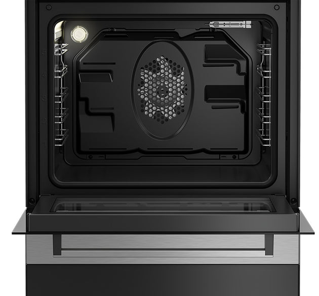 Beko Cooker Dual Fuel Black & S/Steel H 85cm x W 60cm x D 60cm