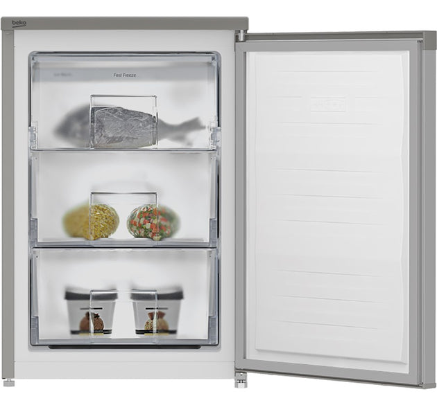 Beko Freezer 3 Drawer Table Top Silver H 84cm x W 54cm x D 59cm