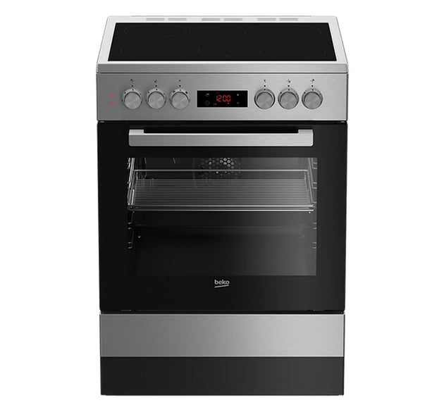 Beko Cooker Electric Fan Assisted Blk/S H 85cm x W 60cm x D 60cm