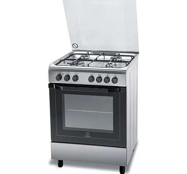 Indesit Cooker Dual S/Steel 60 x 60 cm H 85.0cm x W 60.0cm x D 60.0cm