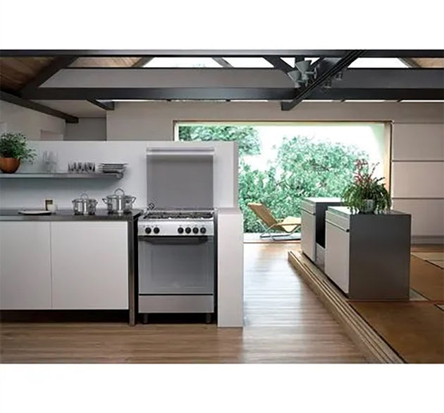 Indesit Cooker Dual S/Steel 60 x 60 cm H 85.0cm x W 60.0cm x D 60.0cm