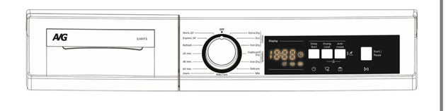 AVG HEAT PUMP DRYER 12KGS CLASS A+
