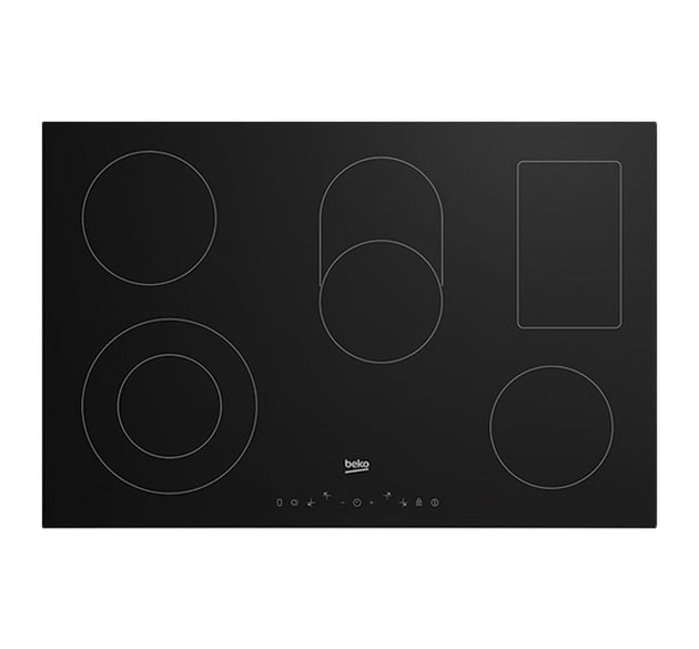 Beko Hob Ceramic 5 Zone Black 77 cm H 4.6cm x W 77cm x D 51cm
