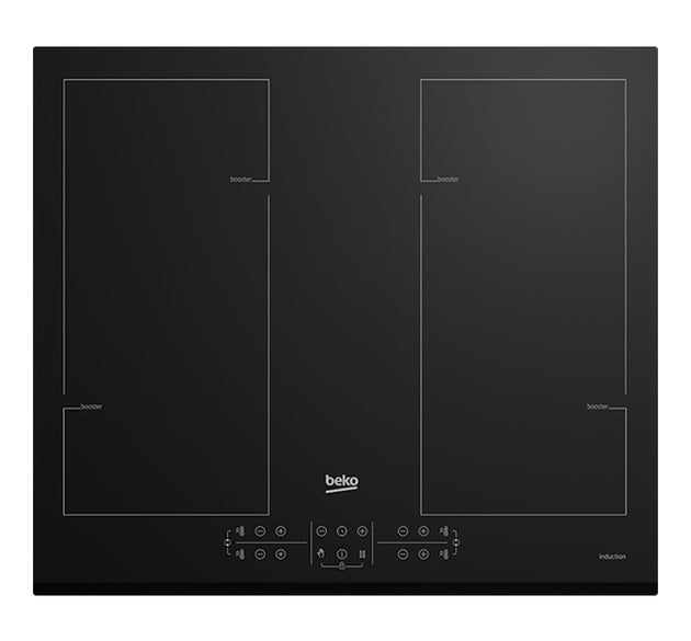 Beko Hob Induction 4 Zone Black 59 cm H 5.2cm x W 59cm x D 52cm