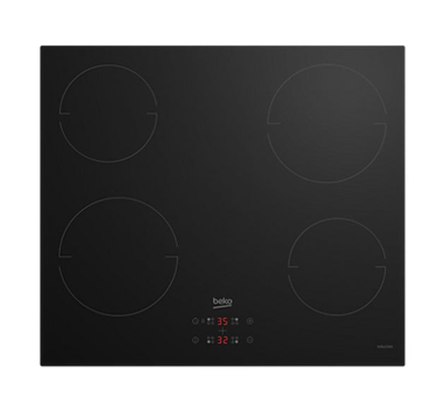 Beko Hob Induction 4 Zone Black Glass H 5.2cm x W 60 cm x D 59cm