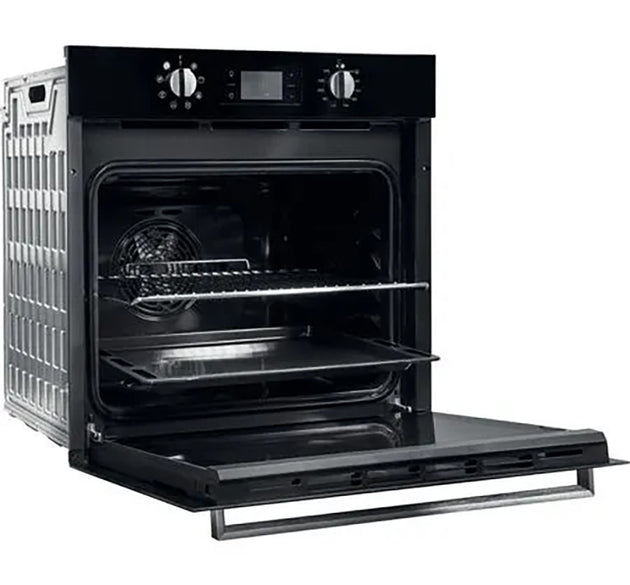Indesit Oven Electric 8 Function Black H 59.5cm x D 55.1cm x W 59.5cm