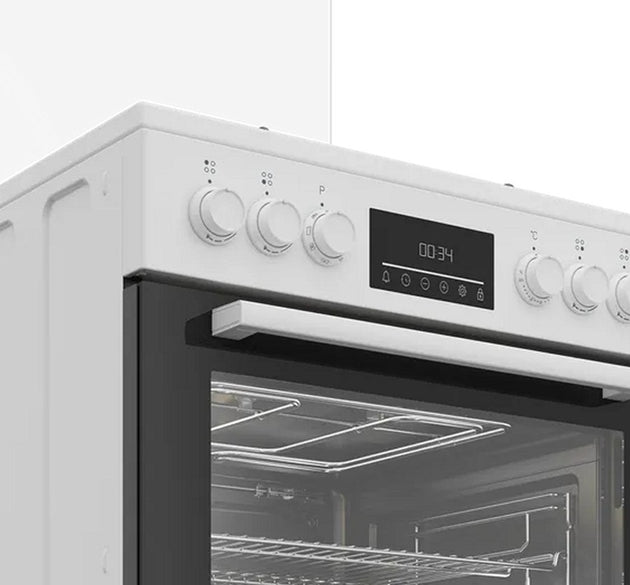 Beko Cooker Dual Fuel With 4 Burners Wht