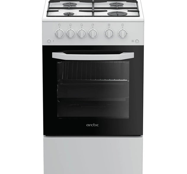Arctic Cooker Gas 4 Burners White H 85cm x W 50cm x D 50cm