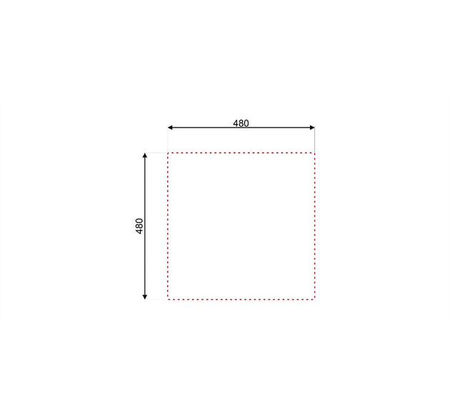 Asil 1 Bowl Sink 50 x 50.0cms Inset