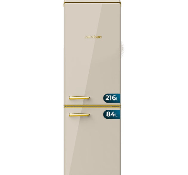 Cecotec Retro Fridge Combi Beige 300 L