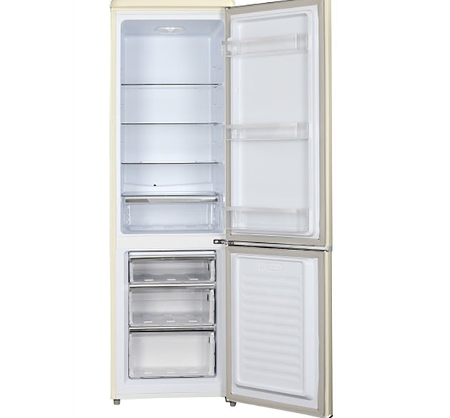 FrigeluX Fridge Freezer Cream 183x53 cm H 183cm x W 55cm x D 62cm