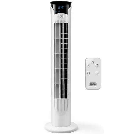 Black+Decker BXEFT48E Tower Fan, Remote Control